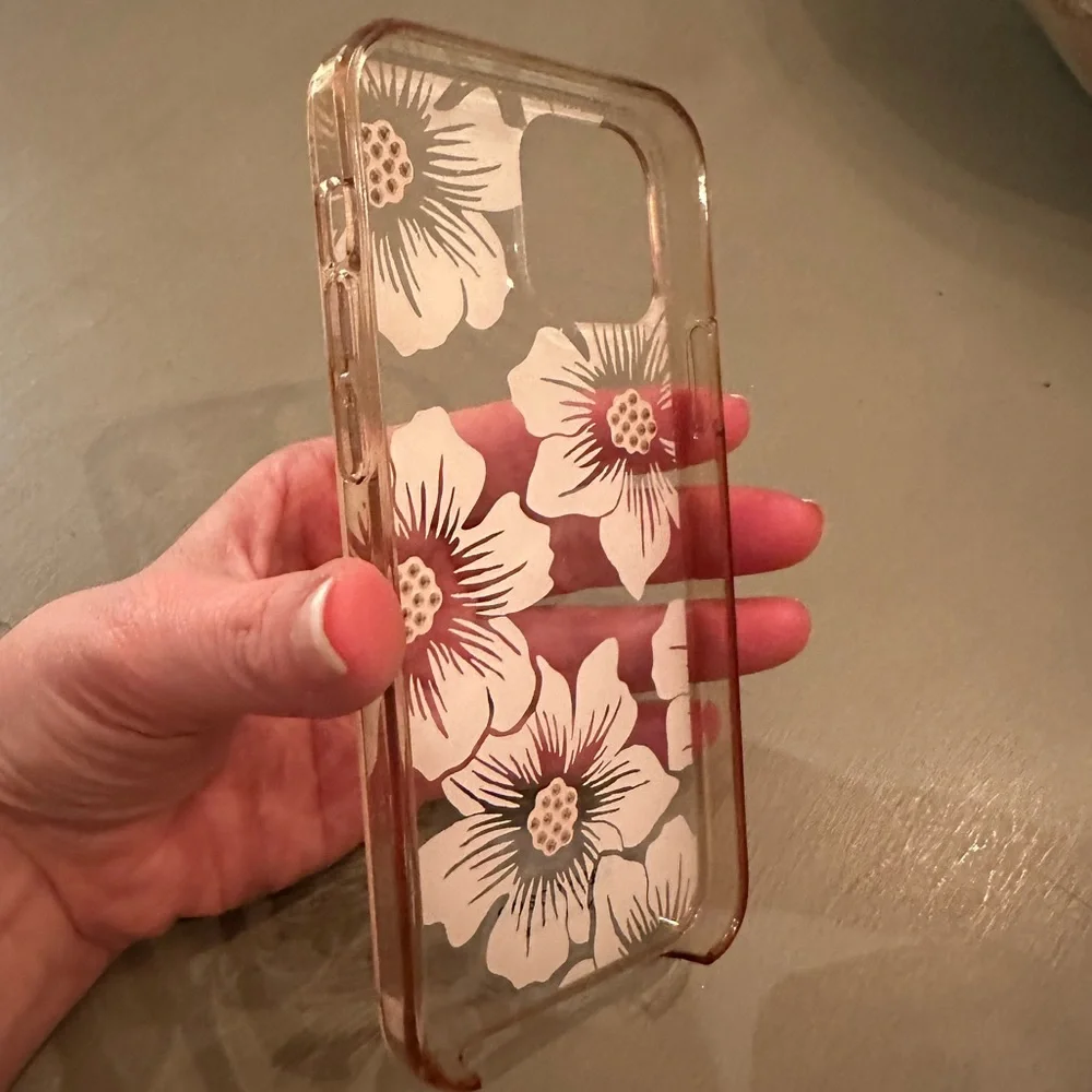 Kate, Spade, hollyhock floral iPhone 12 case